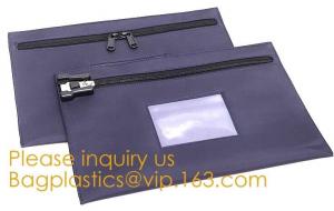  Black Briefcase Style Locking Document Bag Bank Locking Security Deposit Bags Zipper Pouch Security Utility Bank Deposit Manufactures