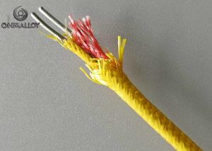  Silica Fiber Insulated 0.81mm K Type Thermocouple Cable Manufactures