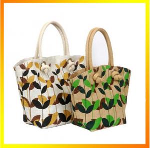 Various styles fancy eco friendly jute shopping bag wholesale
