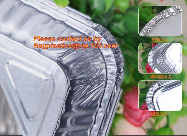 Round Disposable Aluminium Foil Containers for Food Packaging,catering disposable rectangular aluminum foil food contain