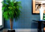 High Range Blue Bronzing Non-Woven Paper Modern Removable Wallpaper for Living