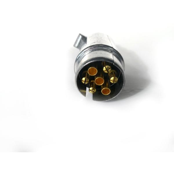 Silver European Trailer Plug Trailer Light Plug Connect With 7 Pole Socket