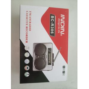 XIBOMAN Portable FM AM Radio Cassette Recorder with CD Support and Backup