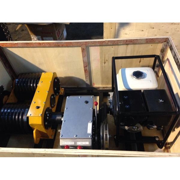 5 Ton Electric Cable Pulling Winch / Double Capstan Winch With Honda GX390 Gasoline Engine