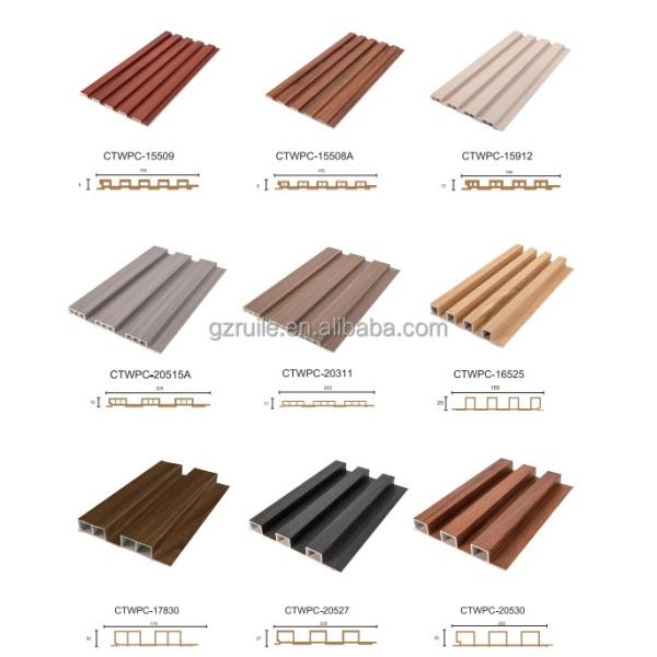 Relle WPC Fluted Wall Panel Smooth Finish 9mm-15mm Plastic Cladding Boards