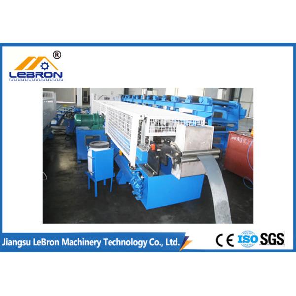 Quality 2018 New type Blue color Door Shutter Roll Forming Machinemade in china PLC control system long time service for sale