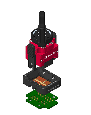 Ultra Compact LPDDR Test Socket For BGA200 Direct Solder Mount Zero Footprint Design