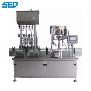  3KW Power Glass Bottle Filling And Capping Packaging Machine Viscous Materials Manufactures