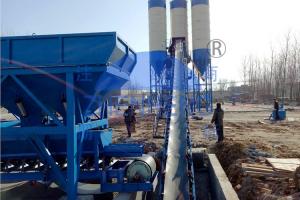  60m3 / H Integrated Cement Plant, Automatic Plc Control Concrete Batch Mix Plant Manufactures