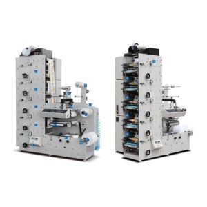 310mm Printing Width Roll To Roll Flexo Printing Machine With Rotary Die Cutting