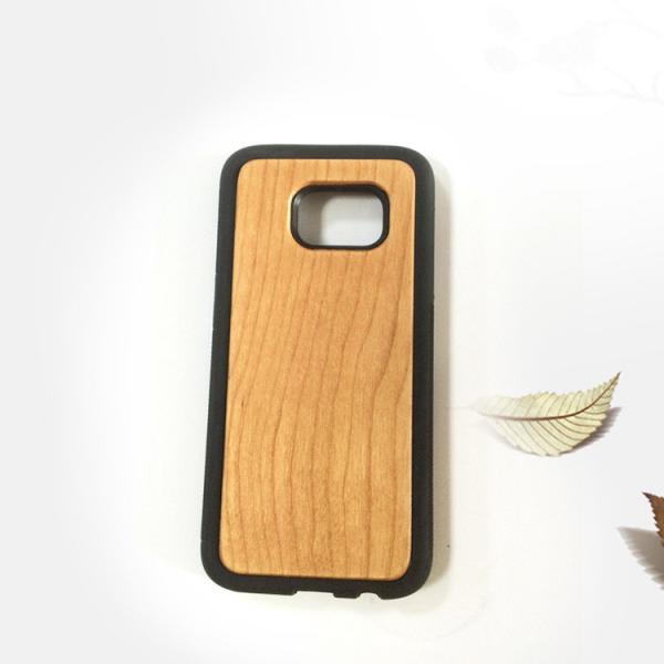 Quality Samsung S7 Wood Cell Phone Case , Bamboo Texture Wooden Phone Cover for sale