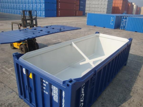 Quality Steel Half Height Container Mineral Bulk For Stone Transportion Open Top for sale