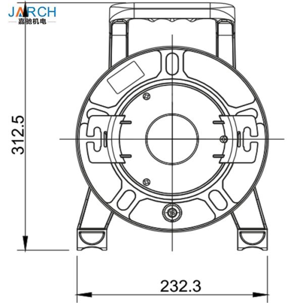 Plastic Cable Drum System Unbreakable Fiber Optic Plastic Cable Reel Robust PC With Winder 235mm