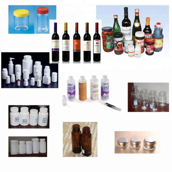 Cylindrical Automatic Label Sticking Machine For Pharmaceutics / Cosmetics Industry