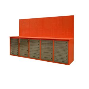 Multi-function Repair Tool Cabinet Workbench with Power Coated Finish and Back