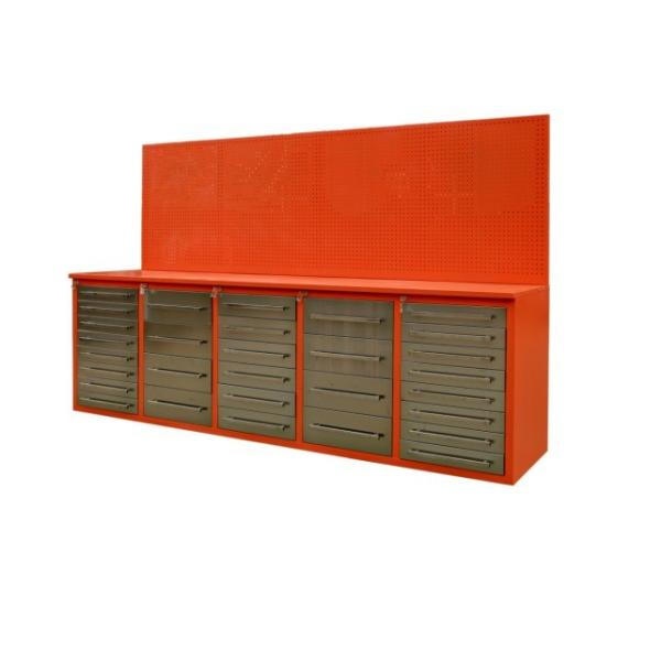 Multi-function Repair Tool Cabinet Workbench with Power Coated Finish and Back