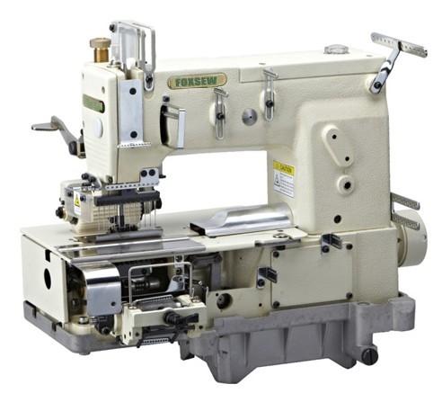 12-needle Flat-bed Double Chain Stitch Sewing Machine for simultaneous shirring FX1412PQ