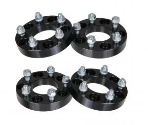  1.25 (32mm) Wheel Adapters | 5x127 to 5x115 Black Spacers with 12x1.5 Studs Manufactures