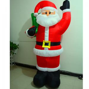  Christmas inflatable santa claus, christmas decoration led inflatable santa claus, santa yard outdoor decoration Manufactures