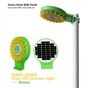 China Solar LED Garden Lights with Light Sense | Sunflowers Style on sale