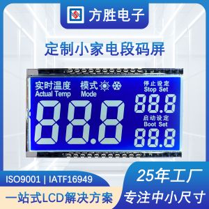 Custom HTN LCD Panel and STN 7 Segment LCD Display Manufacturer for Industrial Instruments