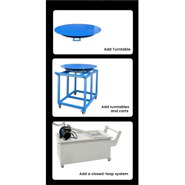 Customized Wet Sandblasting Machine with Large Inspection Window