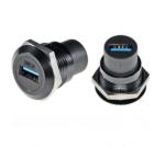 USB 3.0 Zinc Alloy Round Data Connector Dustproof Audio Data Connection for
