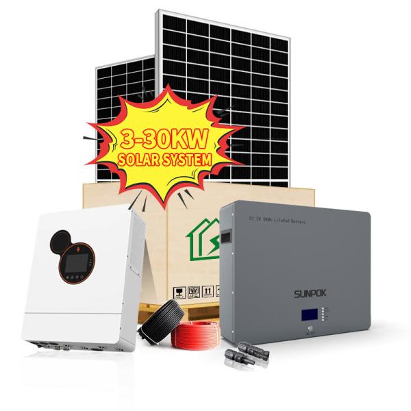 Quality ODM LCD Display Hybrid Solar System Kit On Off Grid Hybrid Solar Panel Power System for sale