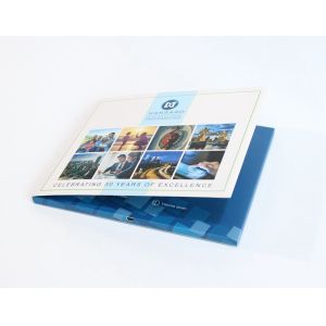 Matt Lamination LCD Video Brochure Card Memory Flash And Custom Dimensions