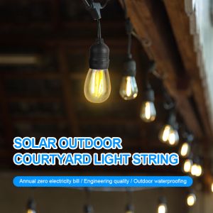 Solar remote control light string dual specification courtyard exterior wall