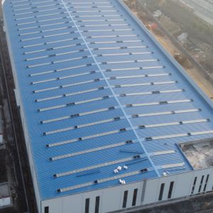 Q355B Prefabricated Steel Structure Workshop with Rock Wool Insulation