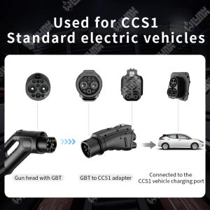 Olink Source Factory Evse CCS Combo 1 Ev Connectors 200A DC GBT to CCS1 Adapter