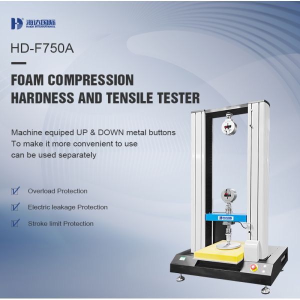 Polymeric Material Foam IFD Hardness Test Tensile Compression Tester Machine