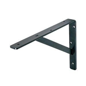 Black Wood Shelf Bracket Pattern with Customized Single-side Bracket and Structure