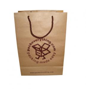  Printed Kraft Merchandise Bags Brown Kraft Paper Carrier Bags Packaging Wholesale Manufactures