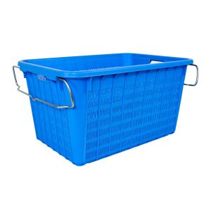 Fresh Storage Solution Plastic Nestable Mesh Crate with Customized Color and