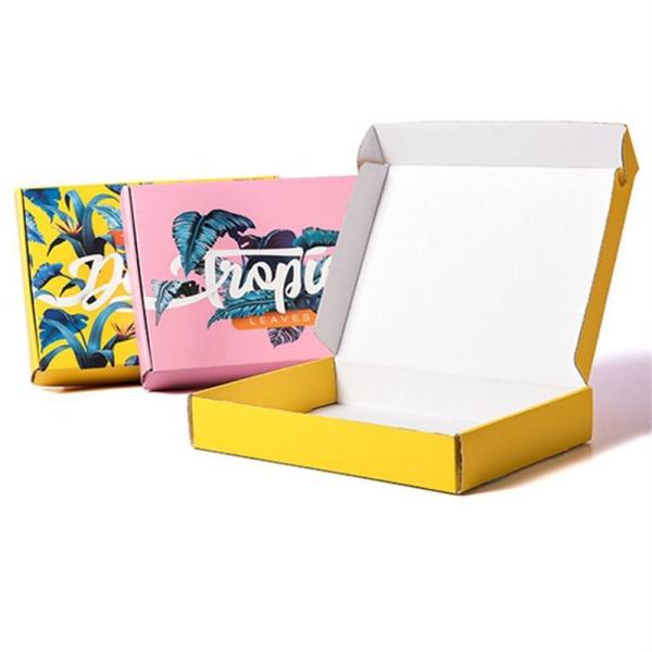 Matt Lamination Corrugated Packaging Box Flute Paper Folding Cardboard Boxes
