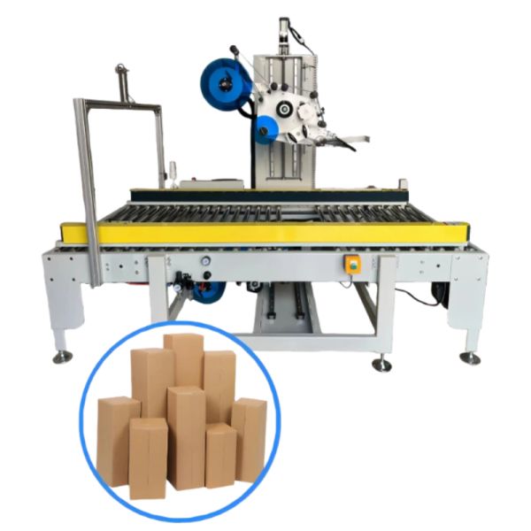 Top And Bottom Flat Labeling Machine 500W Carton Labeling Machine Customized