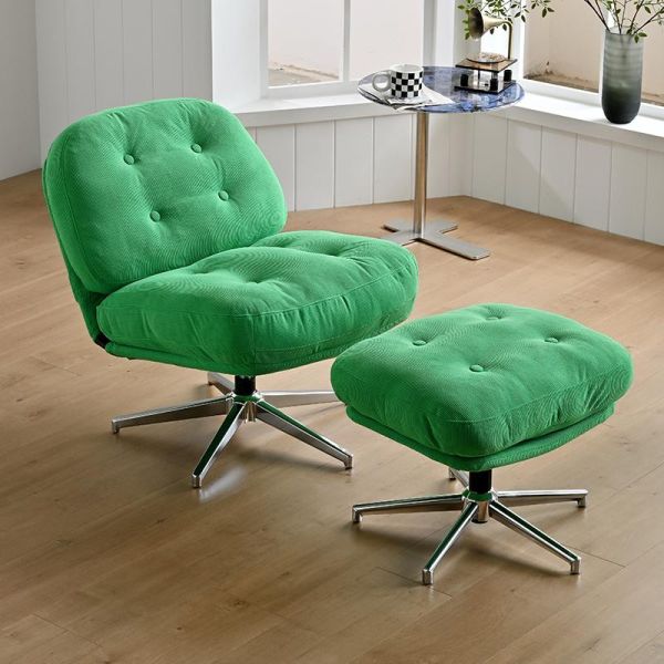 Simple Movable Swivel Square Sponge Ottoman Entryway Elevating Single Seater Footstool Shoe Changing Stool for Bedroom School