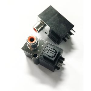 AV-GQ-R004 Optical Reciever Toslink JackConnector Female Vertical Socket Transmitting / Receiving End) for Audio PCB Manufactures