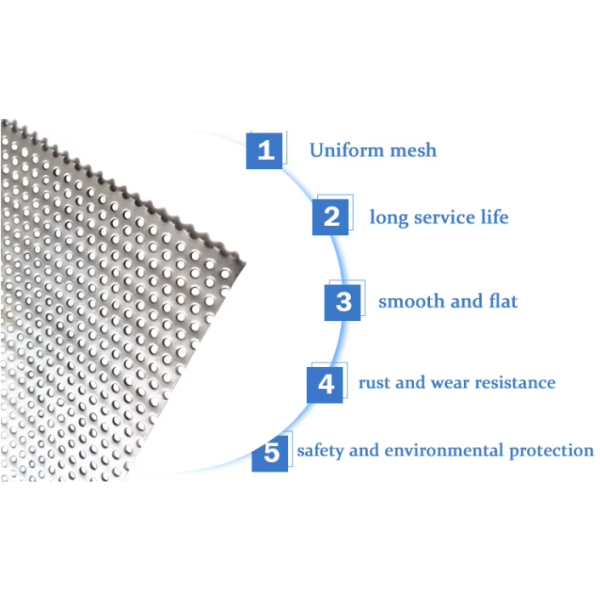 SS304 Perforated Mesh Panels For Food Processing And Drying Trays