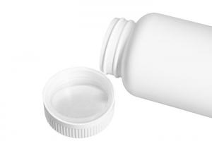 China 120ml / 250ml Round Shape PE PP Cap Vitamin Bottle Pill Tablets Storage UKH17 on sale