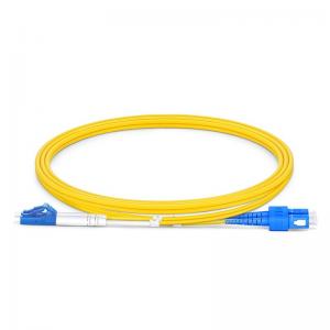  5m LC UPC To SC UPC Duplex Fiber Patch Cable OS2 Single Mode Manufactures