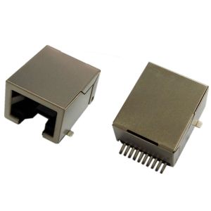 10p10c Smt Rj50 Connector 10 Position Surface Mounting Ethernet Socket