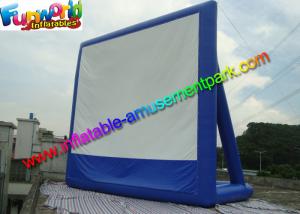  11 x 10 Dark Blue Inflatable Movie Screen , Inflatable Projector Screens / Theater Manufactures