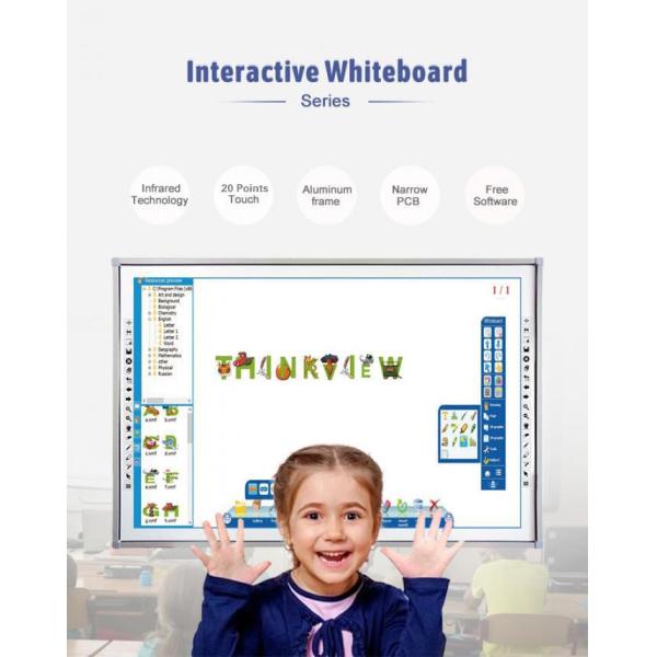 86 Inch 32 Point Infrared Classroom Smart Interactive Whiteboard For School Teaching