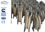 Single Sheave Rope Pulley Block , 5-55kN Rated Load Wire Stringing Blocks