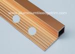 Bright Polished Copper Aluminium Square Edge Tile Trim 10mm x 2m Length