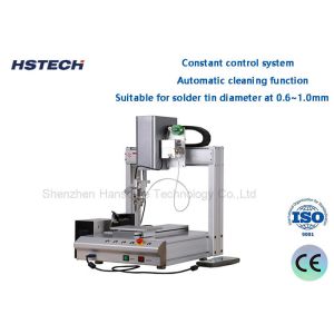  PCB Robot Soldering Machine Single Bed 0.8mm Solder Tip Manual Programming Manufactures