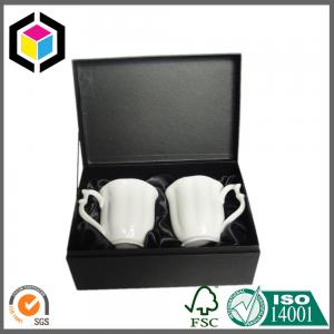 Dark Black Matte Color Printing Cup Paper Packaging Box; Paper Gift Box with Insert